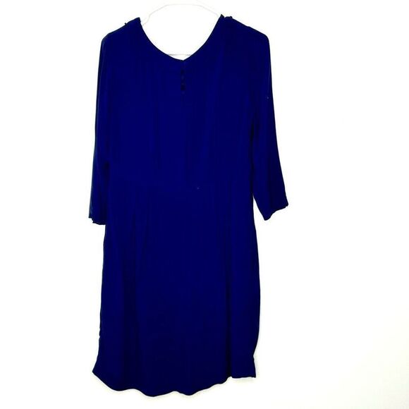 Boden Navy Blue Quarter Sleeve Fit and Flare Dress - Women’s US 10 - Picture 2 of 8